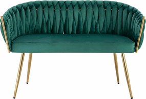 HR750 Verde din Caifea Canapea cu Picioare Aurii