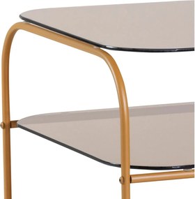 Măsuță auxiliară cu blat din sticlă 41x41 cm Echo – Hübsch