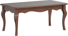 Măsuță lemn masiv nuc de Cafea Alexandros, 120 × 65 × 52,5 cm - Nuc