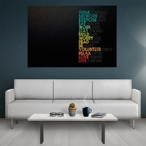 Tablou canvas Motivational Think - 60x40 cm 60x40 cm