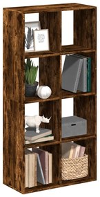 vidaXL Bibliotecă/separator cameră stejar fumuriu 69,5x29x137,5cm lemn