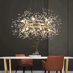 Candelabru led Cristal, Elit's, Evea Y Gold, 60 cm