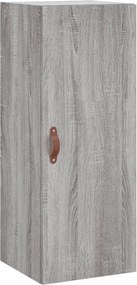 vidaXL Dulap montat pe perete, gri sonoma, 34,5x34x90 cm