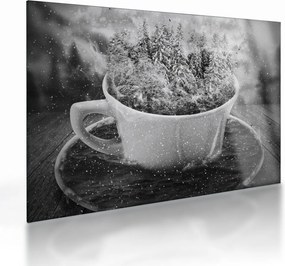 Tablou pe sticlă - O ceașcă de natură (70x50 cm)