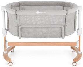 Pătuț pentru bebeluși PETITE&MARS 2 în 1 GLORY gri