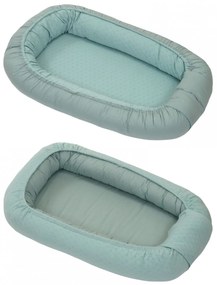 Suport de dormit Babynest, Reversibil, 70x45 cm, Bumbac Tricot Verde