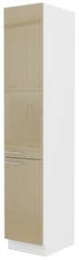 Dulap de bucătărie pentru alimente Lavera 40 DK 210 2F (alb + capuccino lucios). 1032392