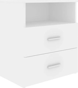 vidaXL Noptieră, alb, 50x32x60 cm