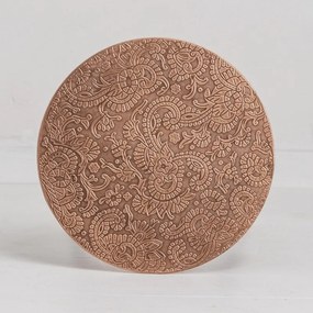 Masuta auxiliara design unicat Alcasar 50cm, cupru antic