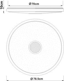Globo 41386-80 - Plafonieră LED dimabilă CONNOR 80W/230V 2700-6500K Ø 78,5 cm