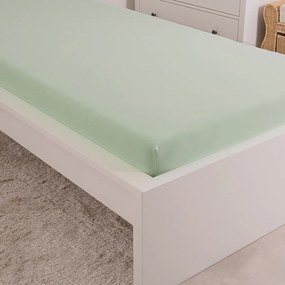 Cearșaf de pat 4Home Premium jersey verde , 90 x200 cm, 90 x 200 cm