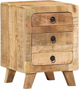 vidaXL Noptiera 37x32x50 cm lemn masiv Mango brut