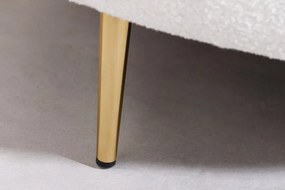 Canapea moderna eleganta Diva 205cm, boucle alb