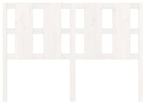 Tablie de pat, alb, 140,5x4x100 cm, lemn masiv de pin 1, Alb, 140.5 x 4 x 100 cm