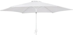 Umbrelă de soare albă ø 300 cm Alba – LDK Garden