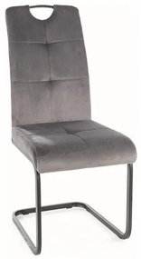 Scaun Axo velvet gri Blu14