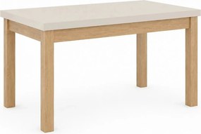 Masa extensibila PRESTO, casmir/stejar, PAL laminat, 140/218x80x78 cm