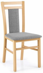 Scaun de bucaterie Hubert 8, gri/fag