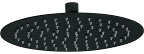 Palarie dus rotunda 250 mm Deante Cascada, ultra subtire, negru mat Negru mat