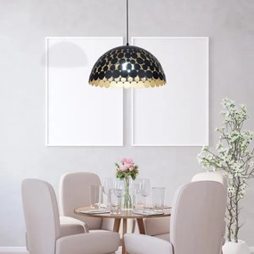 Lustră pe cablu LISA BLACK 1xE27/60W/230V