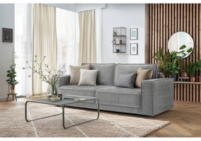 Canapea extensibilă gri deschis Emile - Bobochic Paris