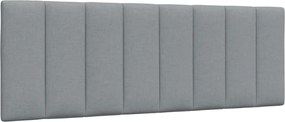 vidaXL Pernă tăblie de pat, Hanko, gri deschis, 120 cm, material textil