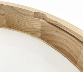 Brilagi - Plafonieră LED CARVALHO 4xE27/60W/230V, stejar, diam. 57,5 cm