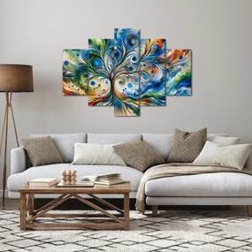 Tablou – Arbore energetic colorat (150x105 cm)