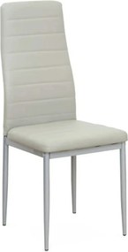 Scaun COLETA NOVA, gri, piele ecologica/metal, 41x49x96 cm