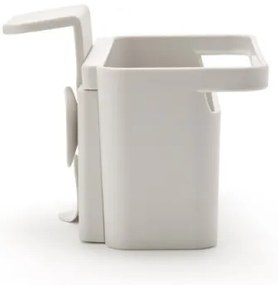 Organizator pentru chiuveta Brabantia SinkSide 1003311, Fixare pe peretele chiuvetei, Fund perforat, Gri deschis