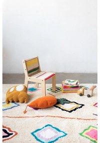 Covor crem lavabil/țesut manual din bumbac 140x200 cm Kaarol – Lorena Canals