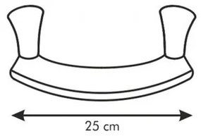 Tocător cu 2 mânere Tescoma SONIC, 25 cm