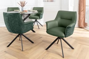 Set 2 scaune Pivotante, Piele Naturala LE GRAND verde