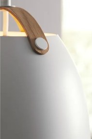Halo Design 734870 - Pendul cu cablu OSLO 1xE27/40W/230V Ø 40 cm alb/stejar