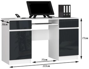 Masă PC Bahadur (grafit lucios). 1069621