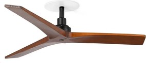 Ventilator incastrat tavan cu telecomanda KLIM S 92,5cm, negru/ nuc