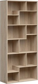 Biblioteca TETRIX, stejar sonoma, PAL melaminat, 88x34x198 cm