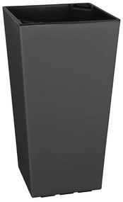 Ghiveci de flori adecvat interior / exterior Gardenico Elise, înălțime 46 cm, gri antracit mat
