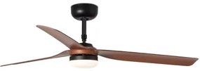 Ventilator LED dimabil FARO 33817WT-21 PUNT M LED/18W/230V maro/negru d. 132 cm WT + telecomandă