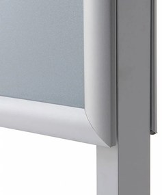 Suport poster 70 x 100 cm, argintiu