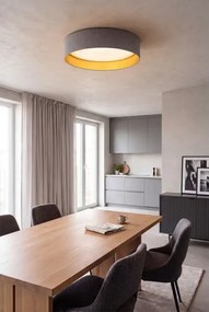 Brilagi-LED Plafonieră VELVET SIMPLE LED/36W/230V 3000K Ø 55 cm gri/auriu