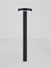 Stalp de exterior pentru terasa sau gradina, MOOD negru H-40cm
