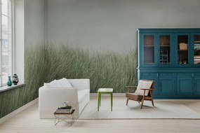 Tapet Scandinavian Reed, Green, Rebel Walls