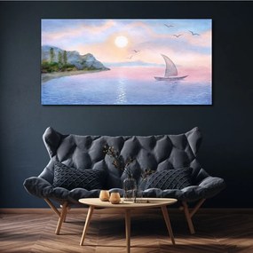 Tablou canvas Barcă de mare Aquarelle