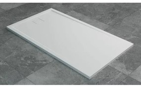 Cadita de dus dreptunghiulara alb SanSwiss Livada W20A 80x120 cm slim