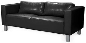 Canapea trei locuri Valiano III (negru). 616138