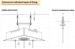 Element decorativ suspendat design frunze care cad din tavan LEAF C plating