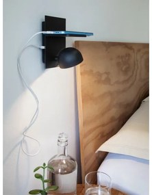 Spot LED de perete Redo 01-3491 SEIBI LED/7W/230V USB CRI 90 negru