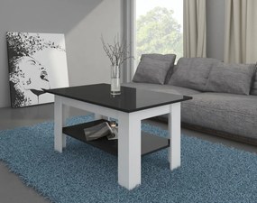Masă de cafea Emmy (alb + Negru lucios). 780063