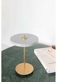 Veioză gri deschis LED cu intensitate reglabilă cu abajur din metal (înălțime 31 cm) Asteria Move – UMAGE